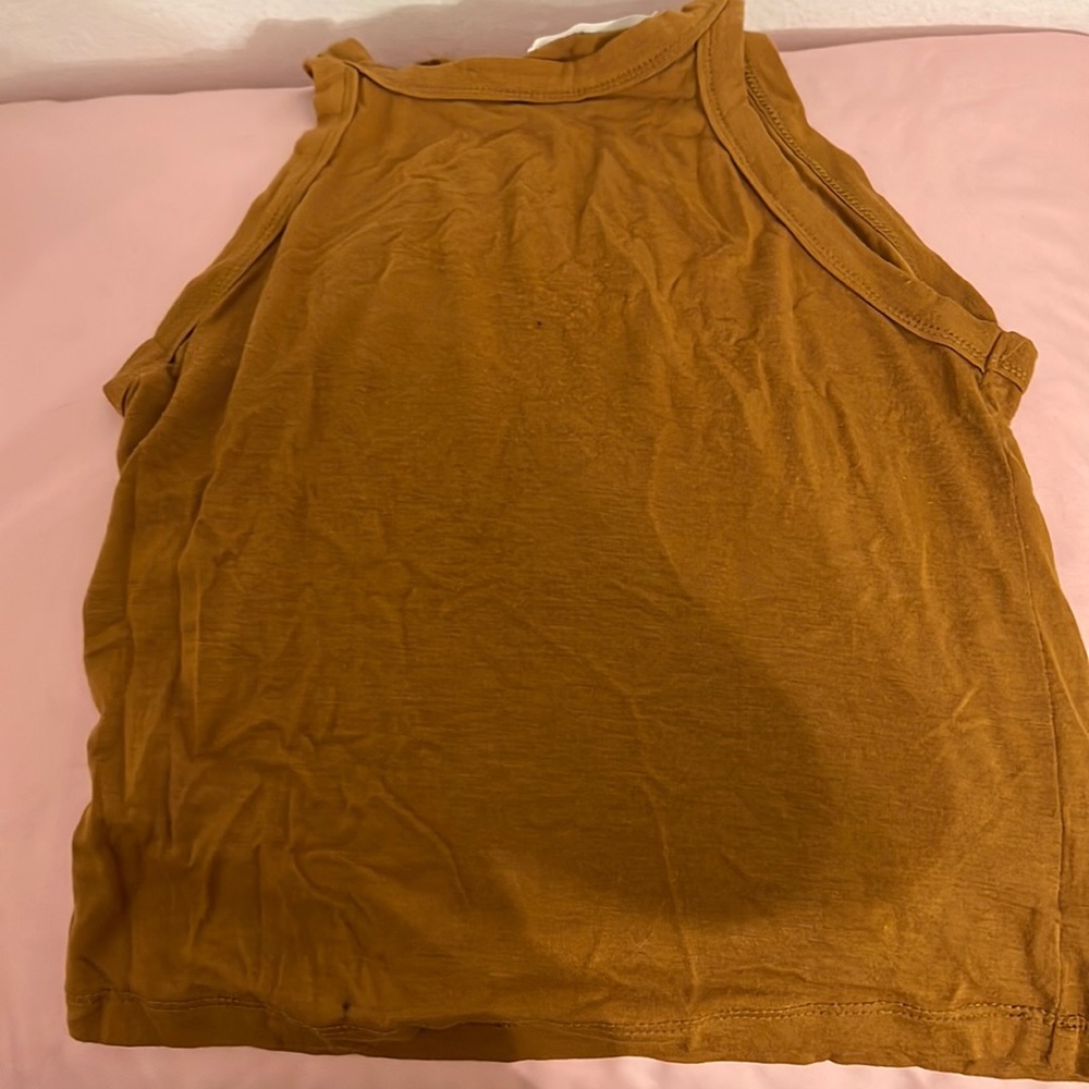 Mustard crop top
